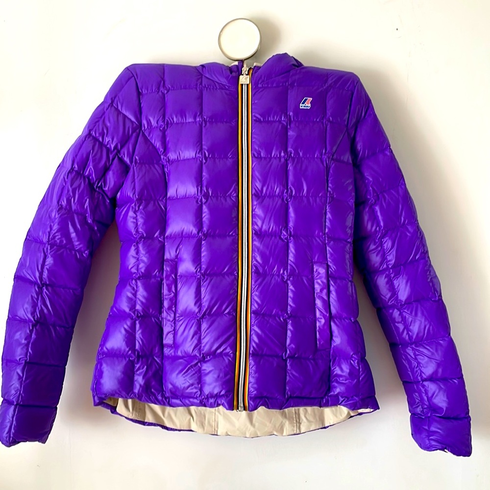 K-Way Lily Thermo Plus Reversible Puffer Jacket. Size 7